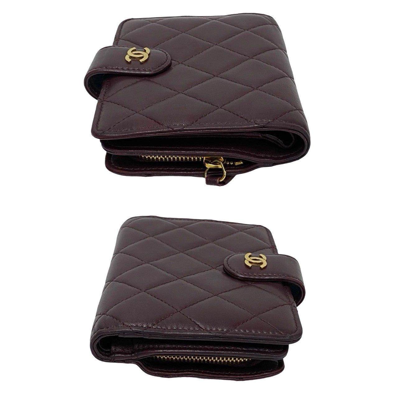 Chanel Chanel Wallet Purple Lambskin Size ONE SIZE - 4 Thumbnail