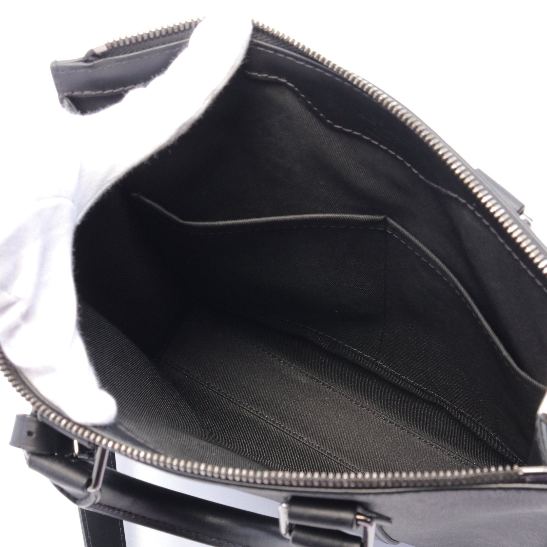 Louis Vuitton Louis Vuitton Sac Plat Cloth Monogram Eclipse Handbag Leather Black Size ONE SIZE - 3 Thumbnail