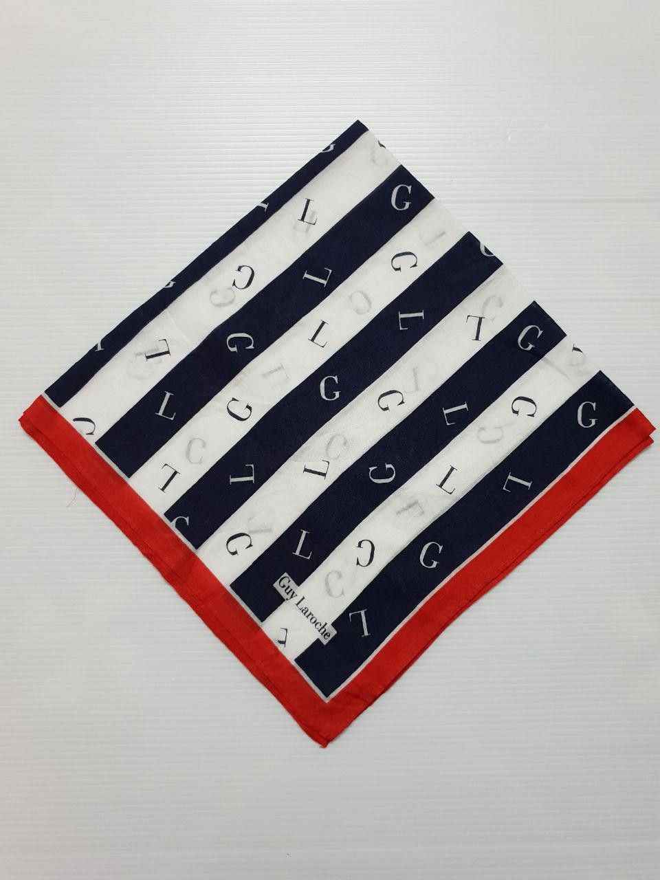 Guy Laroche Handky Bandana White & Dark Blue Hot Design Size ONE SIZE - 1 Thumbnail