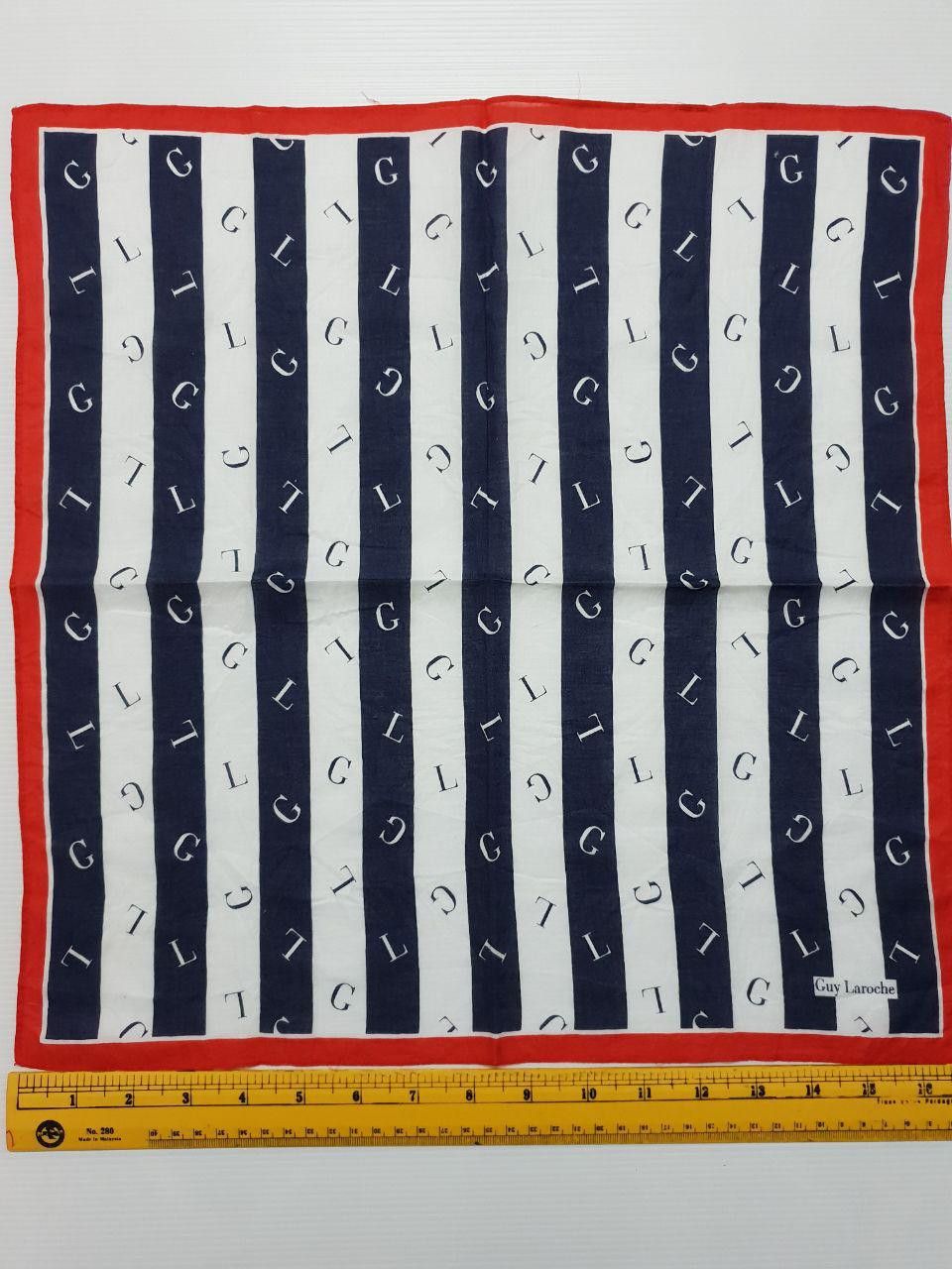 Guy Laroche Handky Bandana White & Dark Blue Hot Design Size ONE SIZE - 2 Thumbnail