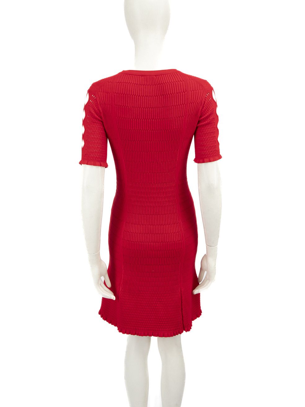 Kenzo Red Knit Mini Dress Size XS / US 0-2 / IT 36-38 - 3 Thumbnail