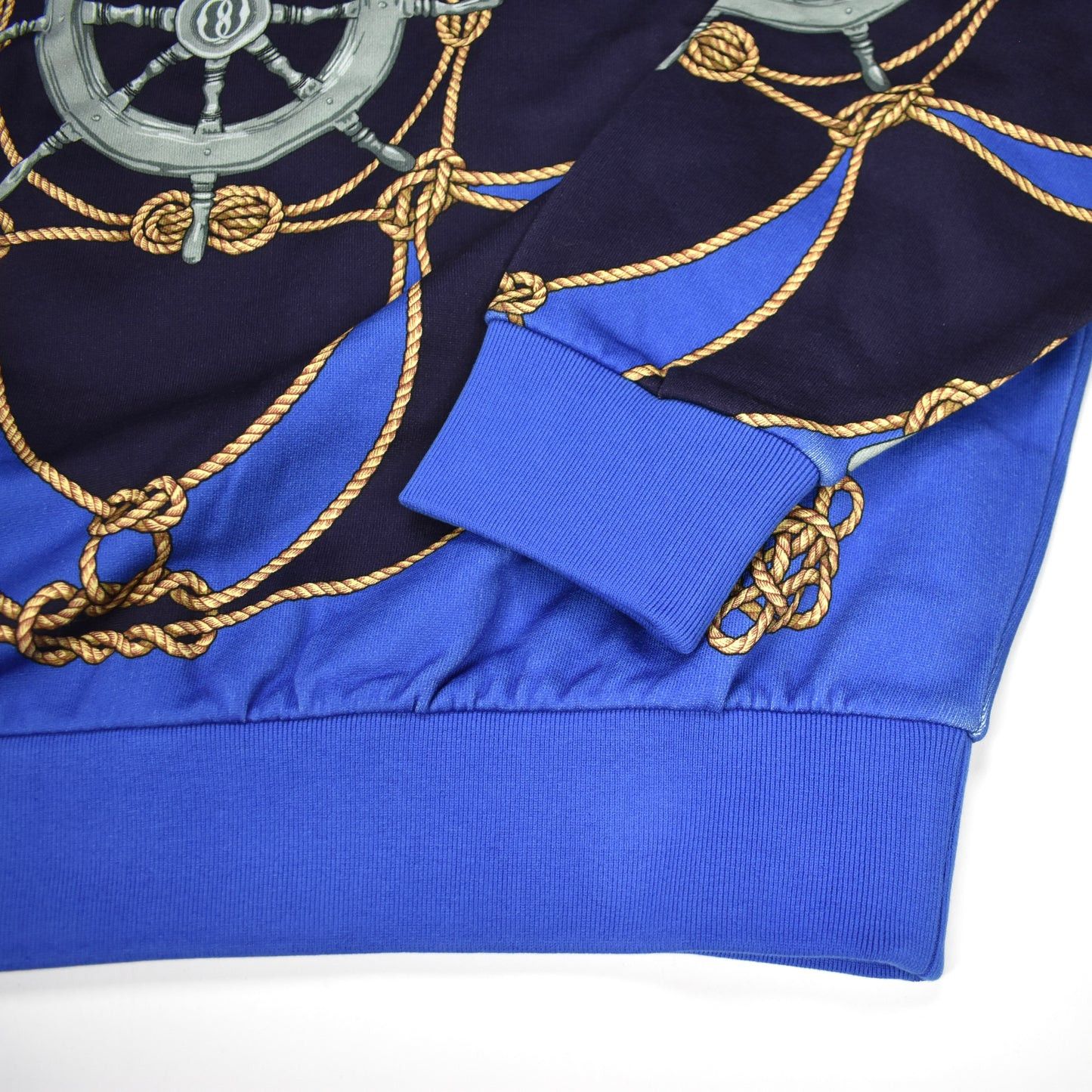 Bally Bally Blue Allover Nautical Print Hoodie Size US L / EU 52-54 / 3 - 7 Thumbnail