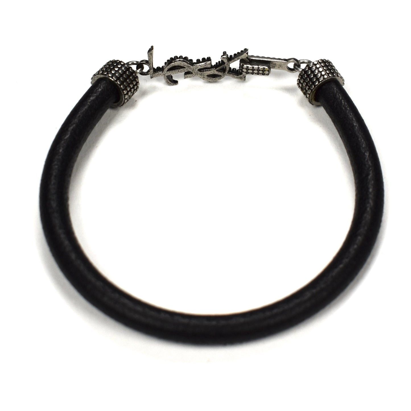 Saint Laurent Paris Saint Laurent YSL Logo Opyum Leather Bracelet Size ONE SIZE - 6 Thumbnail