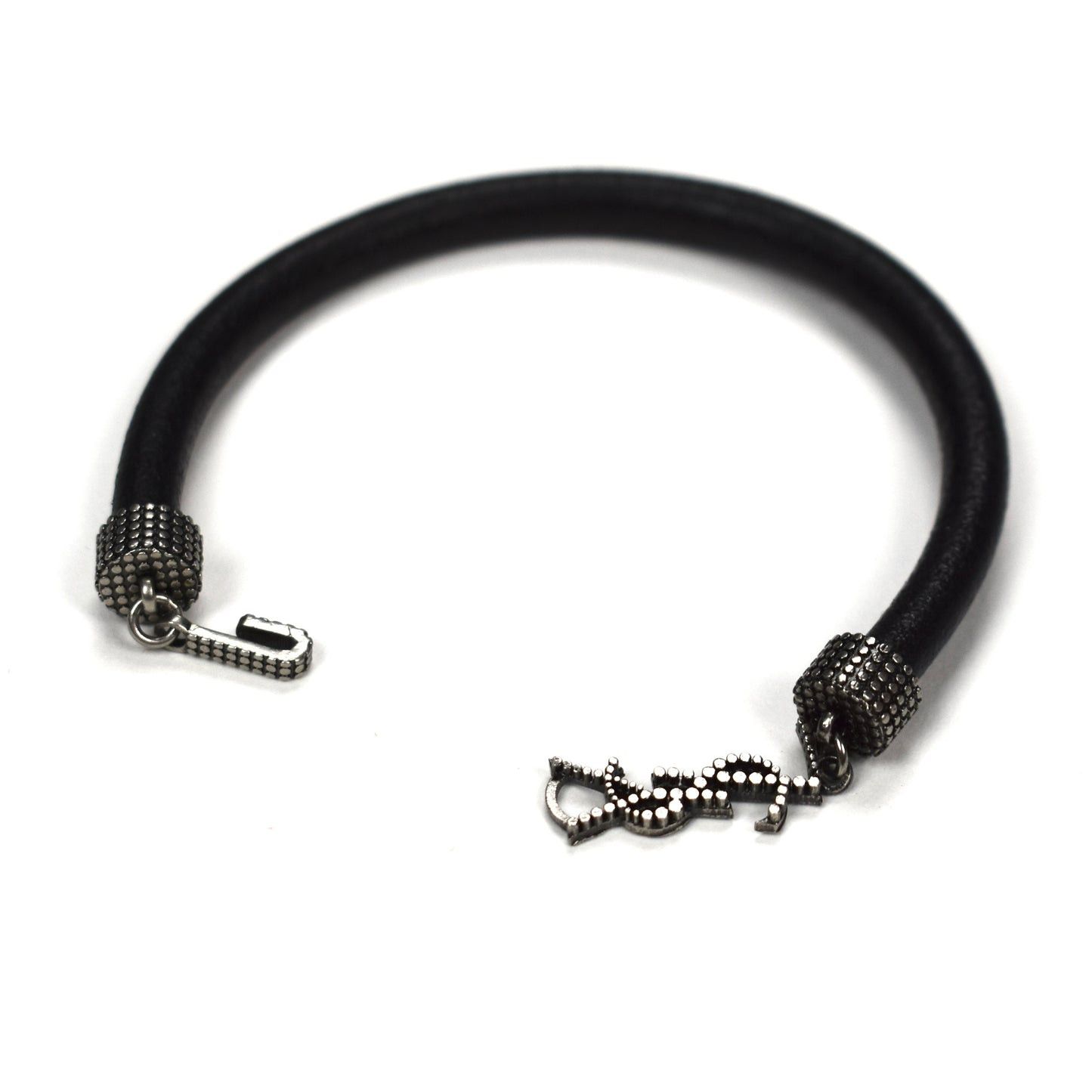 Saint Laurent Paris Saint Laurent YSL Logo Opyum Leather Bracelet Size ONE SIZE - 5 Thumbnail