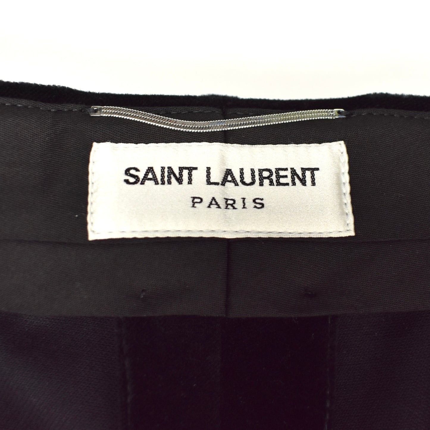 Saint Laurent Paris Saint Laurent Black Velvet Double Pleated Pants Size US 34 / EU 50 - 6 Thumbnail