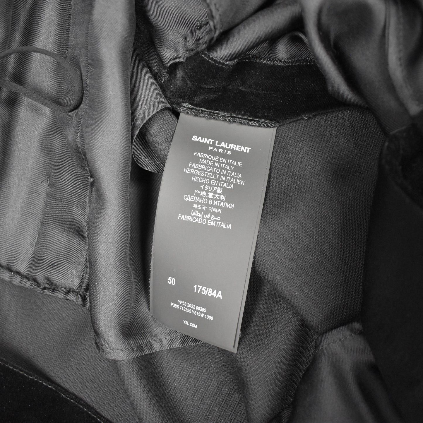 Saint Laurent Paris Saint Laurent Black Velvet Double Pleated Pants Size US 34 / EU 50 - 11 Thumbnail