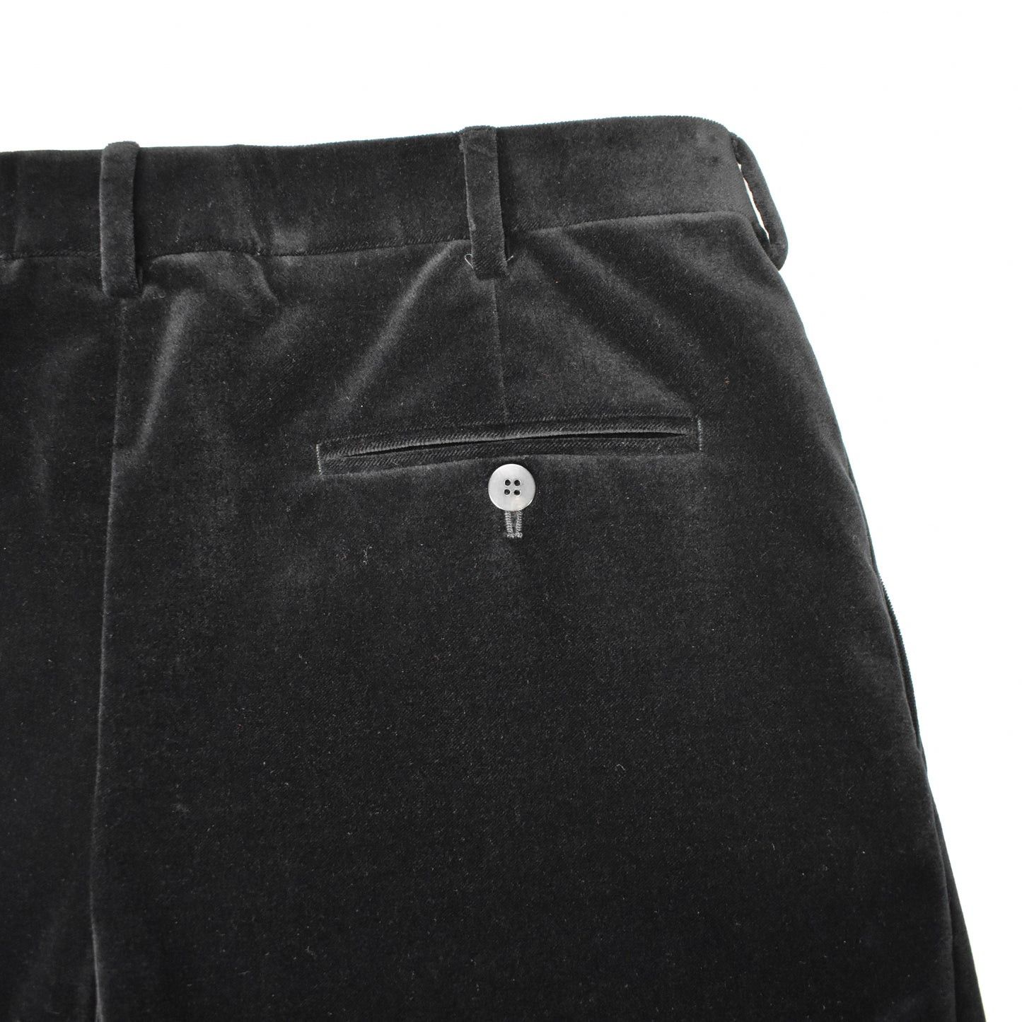 Saint Laurent Paris Saint Laurent Black Velvet Double Pleated Pants Size US 34 / EU 50 - 8 Thumbnail