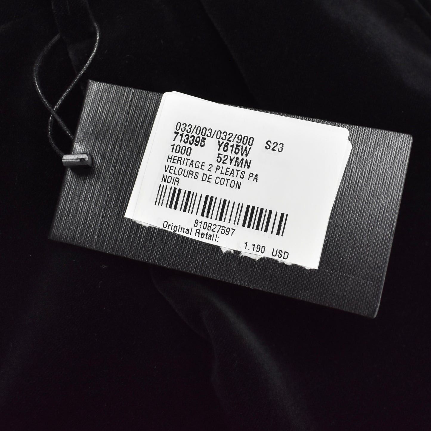 Saint Laurent Paris Saint Laurent Black Velvet Double Pleated Pants Size US 36 / EU 52 - 10 Thumbnail