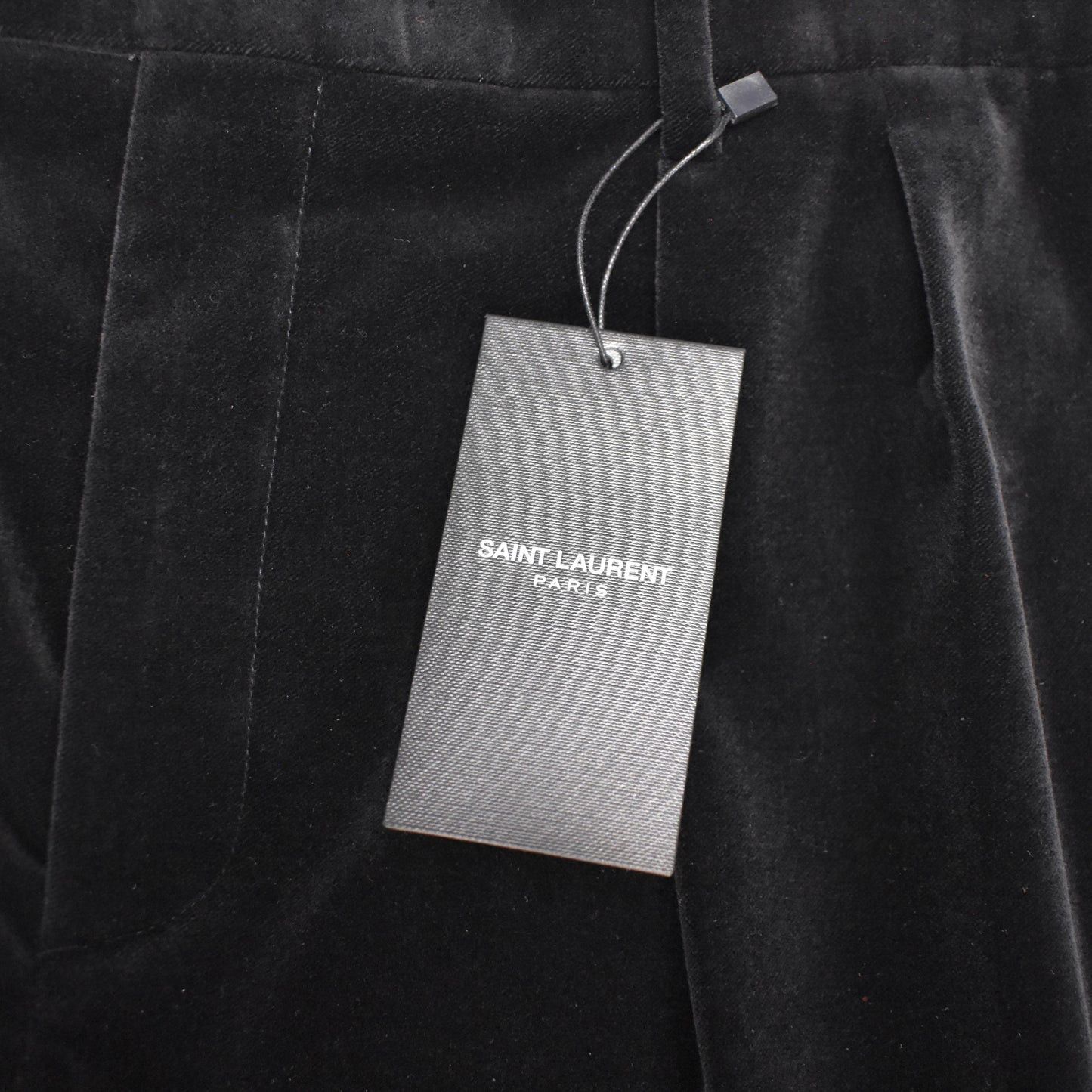 Saint Laurent Paris Saint Laurent Black Velvet Double Pleated Pants Size US 36 / EU 52 - 9 Thumbnail