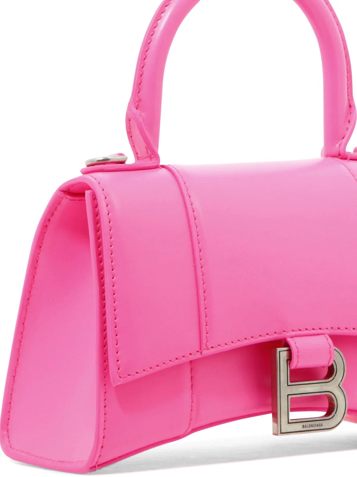 Balenciaga Hourglass Small Hand Bag in Pink Size ONE SIZE - 3 Thumbnail
