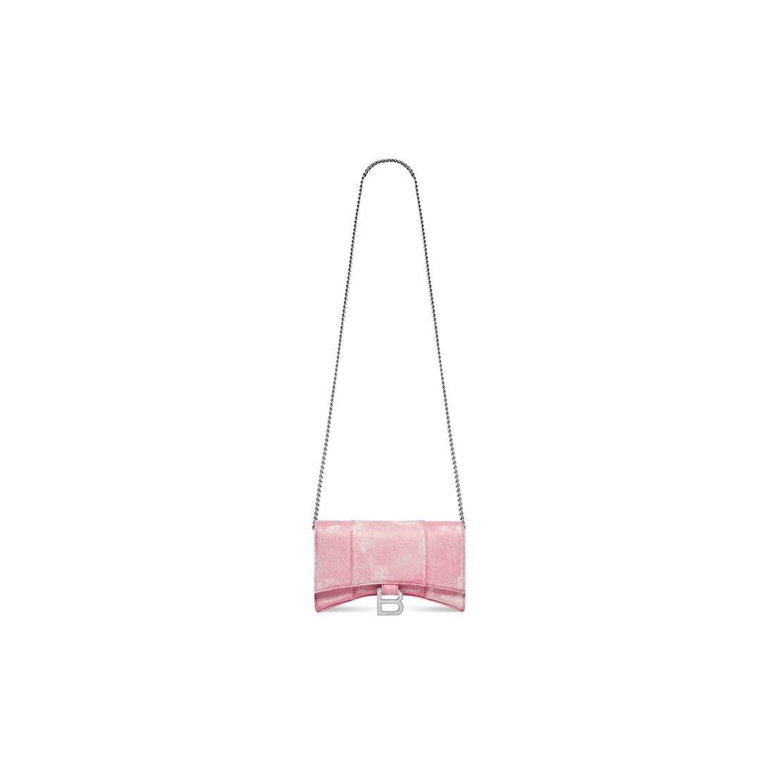 Balenciaga Hourglass Wallet on a chain bag in Chain Denim Print Size ONE SIZE - 2 Thumbnail