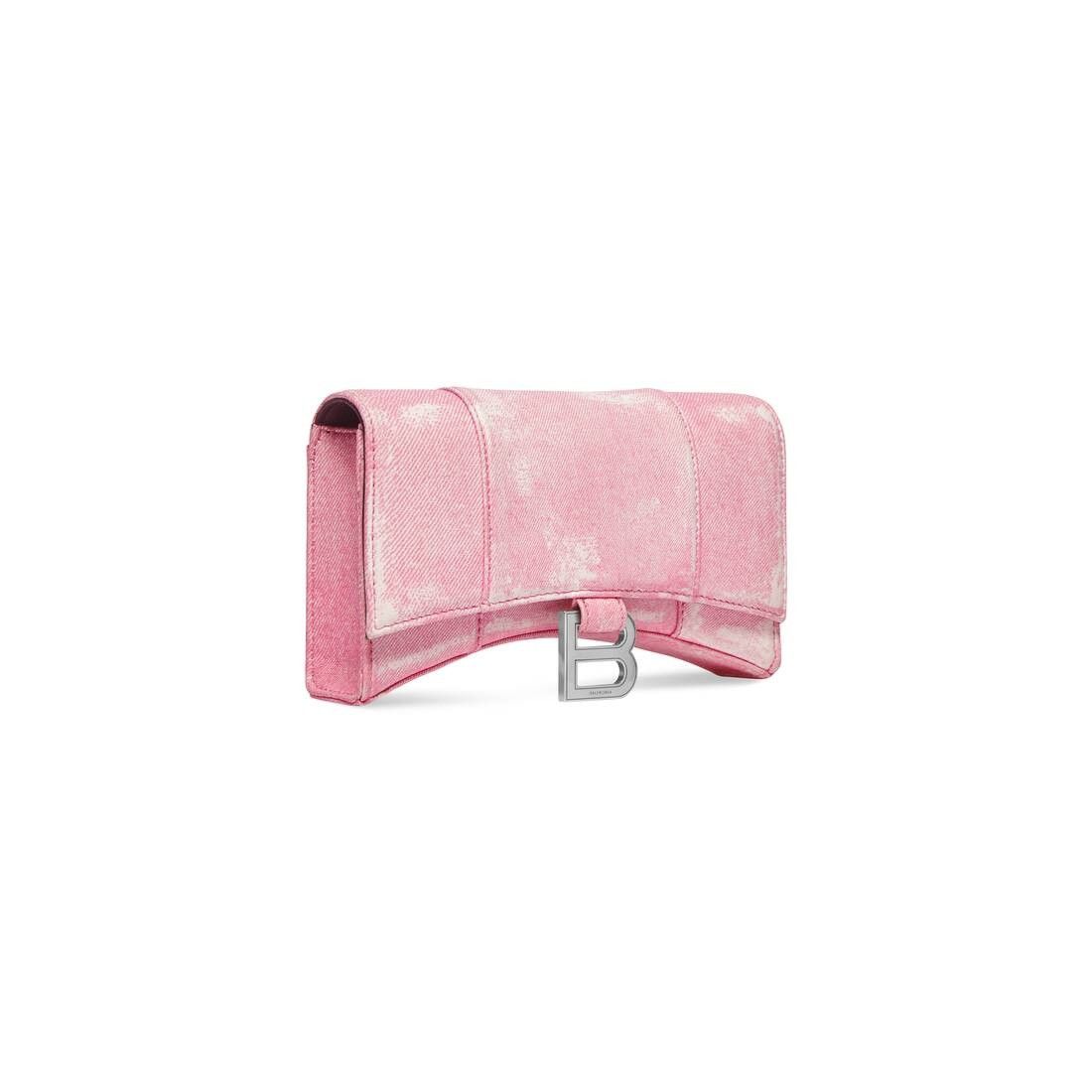 Balenciaga Hourglass Wallet on a chain bag in Chain Denim Print Size ONE SIZE - 3 Thumbnail