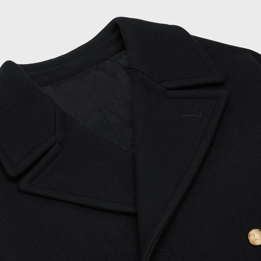 Celine $3.2K VALUE Egg Shaped Peacoat in Felt Size M / US 6-8 / IT 42-44 - 3 Thumbnail