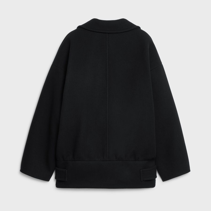 Celine $3.2K VALUE Egg Shaped Peacoat in Felt Size M / US 6-8 / IT 42-44 - 2 Thumbnail