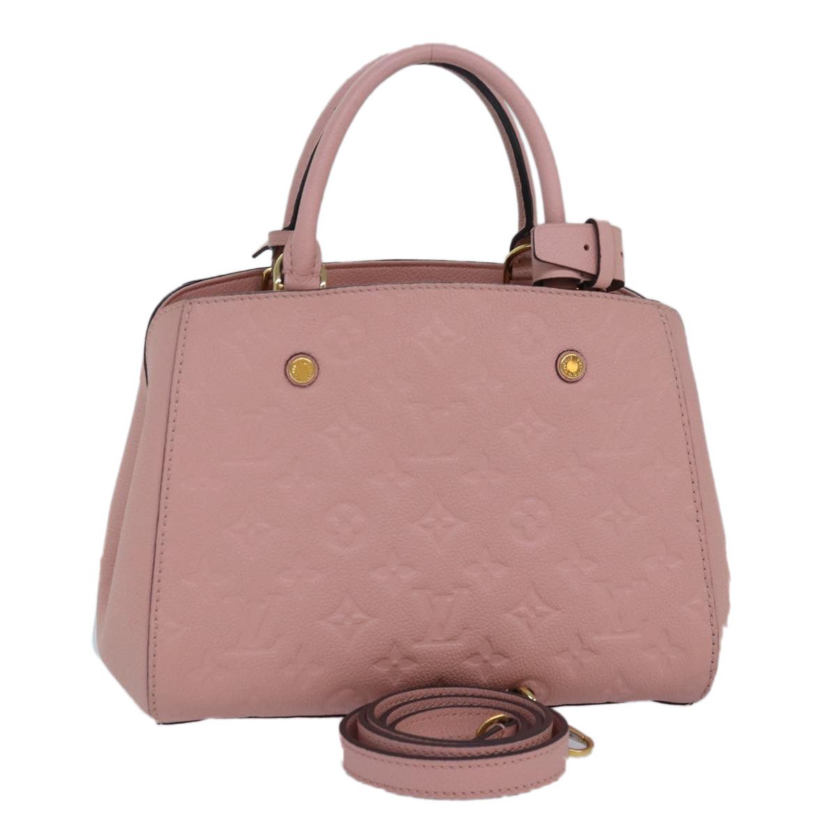 Louis Vuitton Montaigne Pink Leather Handbag (Pre-Owned) Size ONE SIZE - 15 Thumbnail