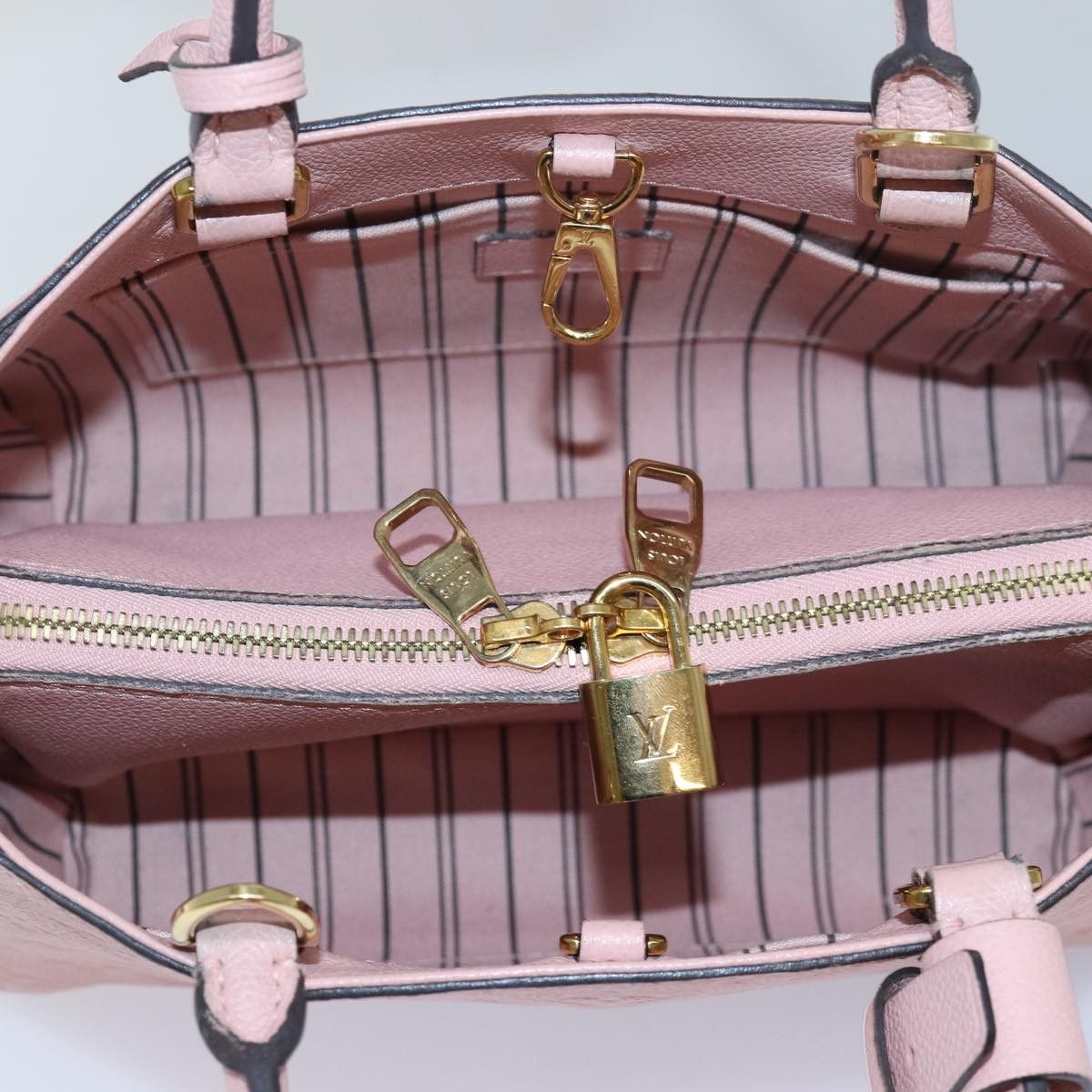 Louis Vuitton Montaigne Pink Leather Handbag (Pre-Owned) Size ONE SIZE - 12 Thumbnail