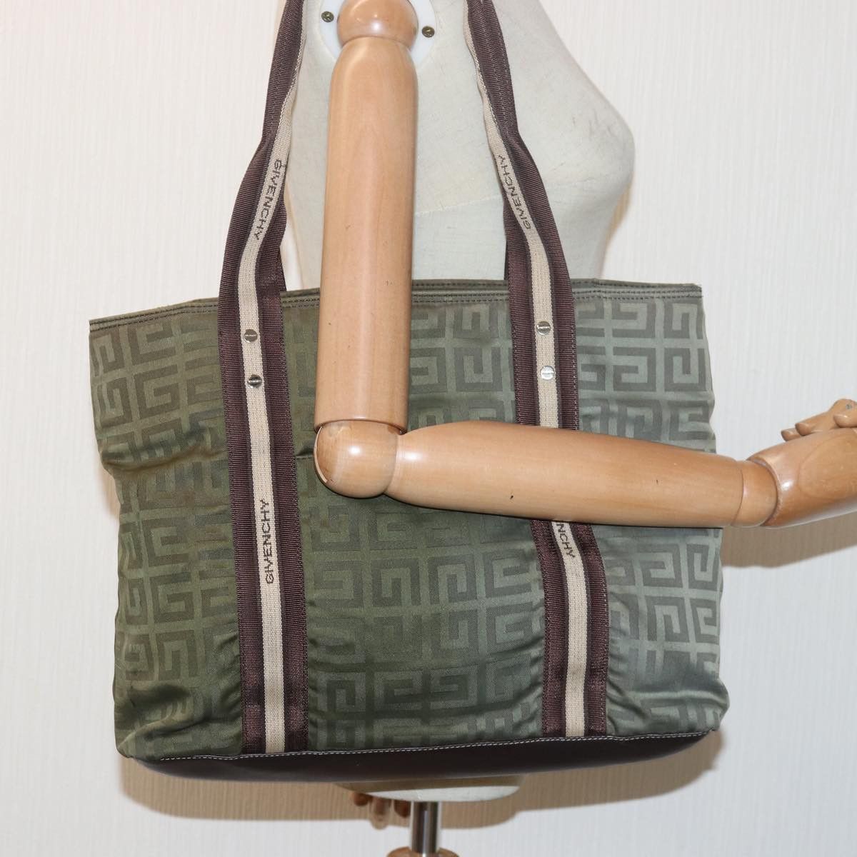 Givenchy Khaki Synthetic Tote Bag (Pre-Owned) Size ONE SIZE - 13 Thumbnail