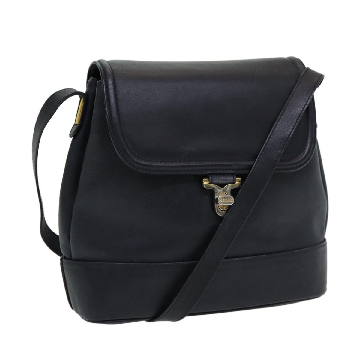 Bally Black Leather Shoulder Bag (Pre-Owned) Size ONE SIZE - 14 Thumbnail