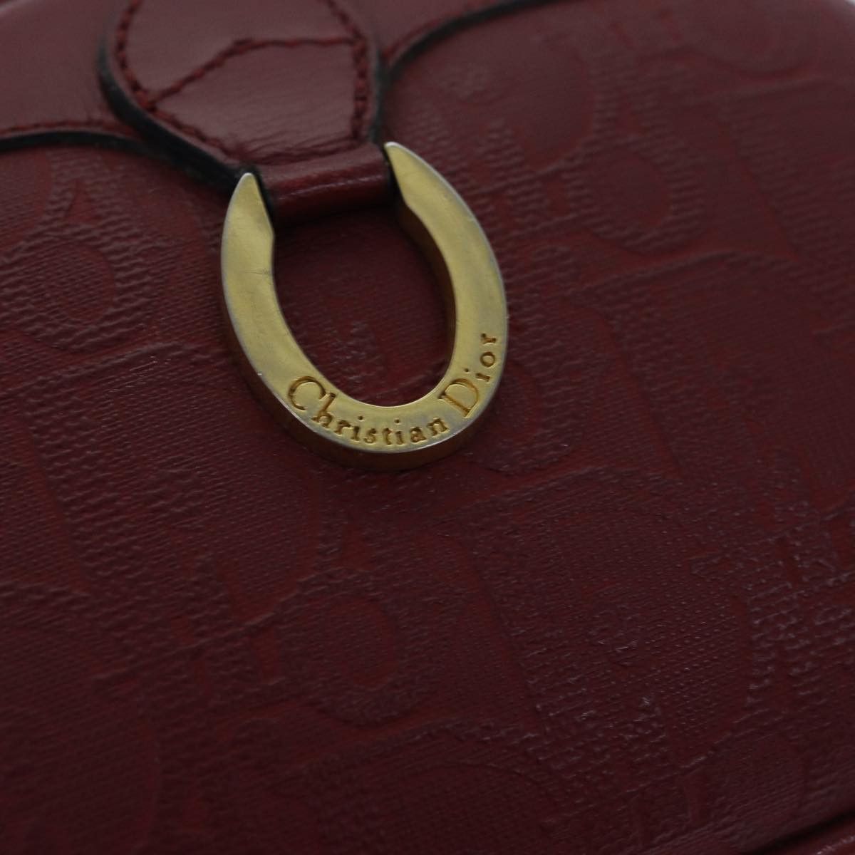 Dior Demi-Lune Burgundy Canvas Clutch Bag (Pre-Owned) Size ONE SIZE - 9 Thumbnail