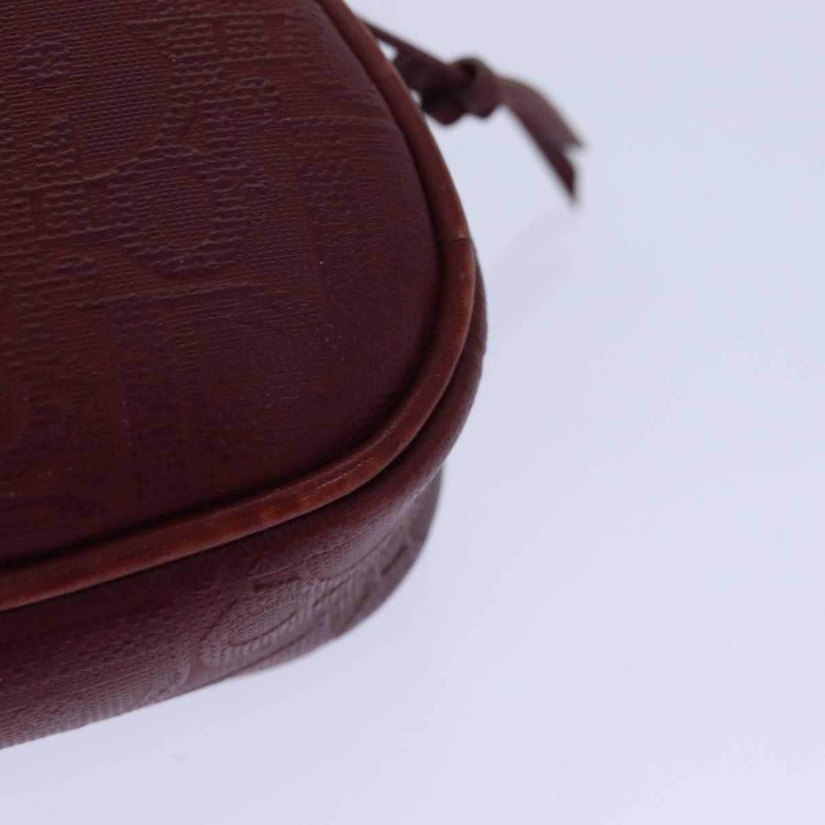 Dior Demi-Lune Burgundy Canvas Clutch Bag (Pre-Owned) Size ONE SIZE - 8 Thumbnail