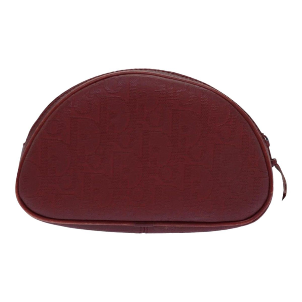 Dior Demi-Lune Burgundy Canvas Clutch Bag (Pre-Owned) Size ONE SIZE - 2 Thumbnail