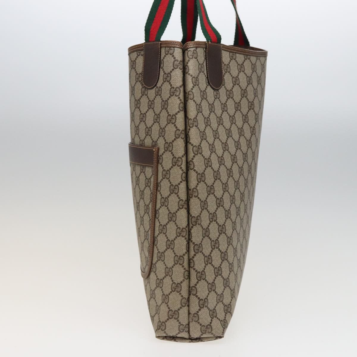 Gucci Sherry Beige Canvas Tote Bag (Pre-Owned) Size ONE SIZE - 4 Thumbnail