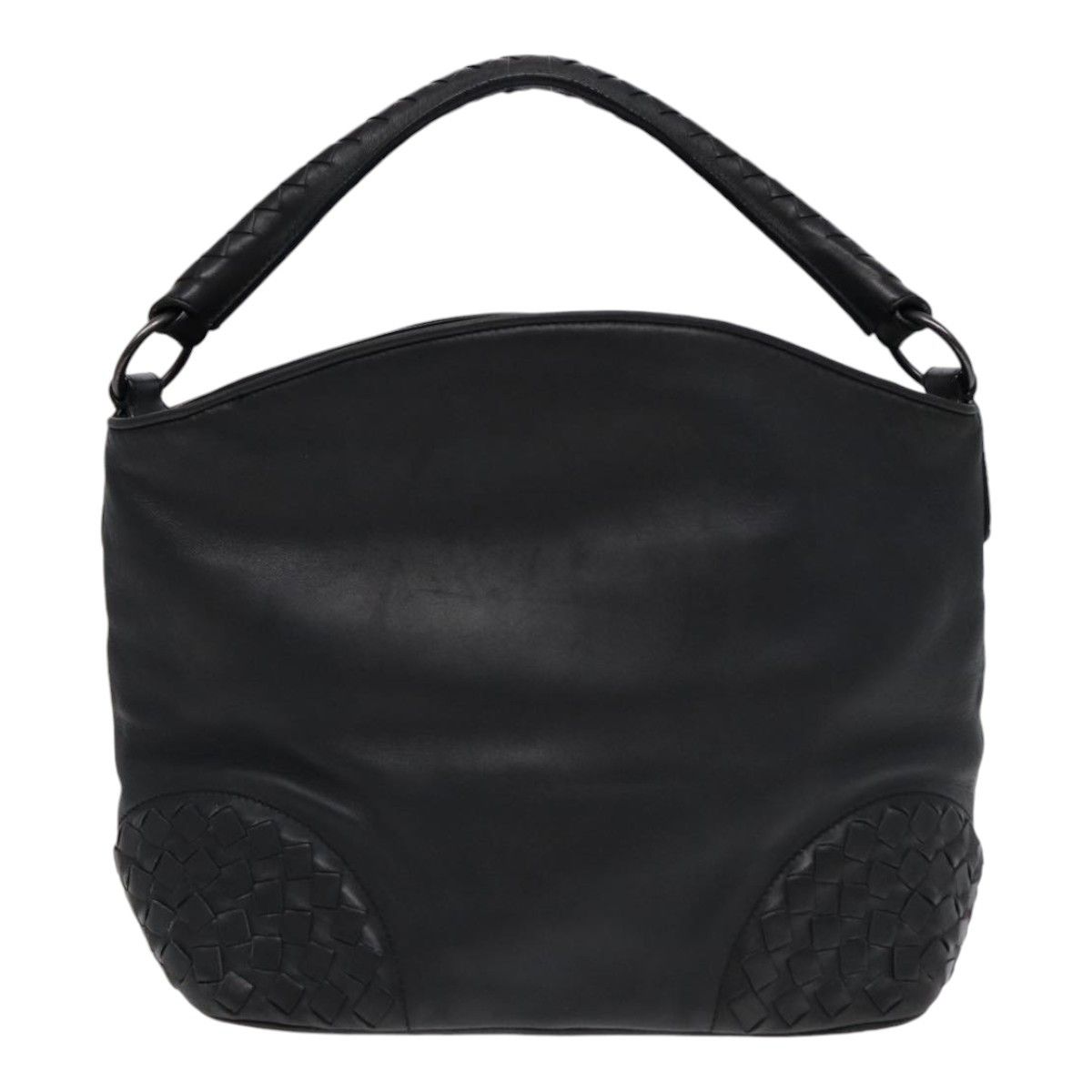 Bottega Veneta Intrecciato Black Leather Shoulder Bag (Pre-Owned) Size ONE SIZE - 2 Thumbnail