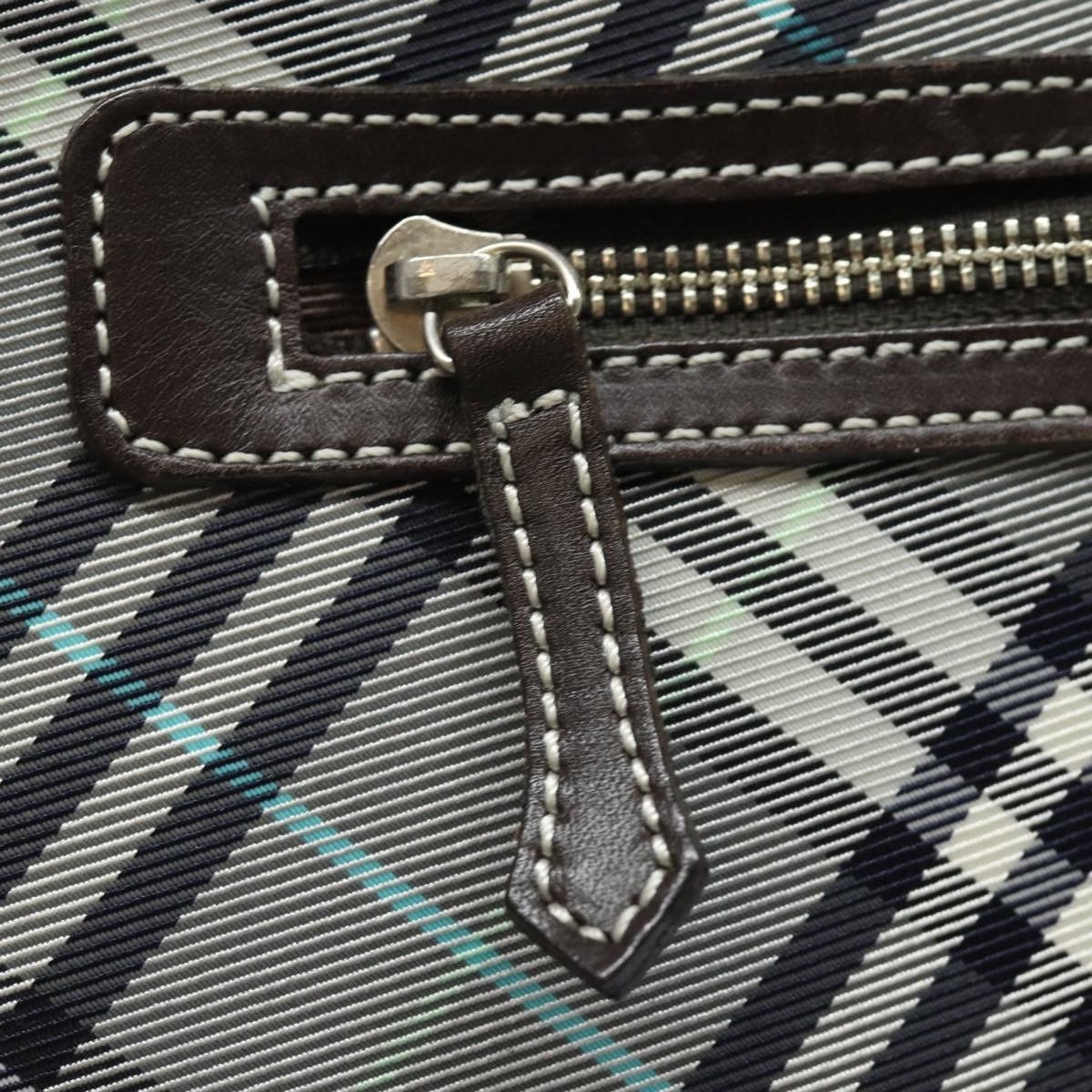 Burberry Blue Label Grey Canvas Shoulder Bag (Pre-Owned) Size ONE SIZE - 11 Thumbnail