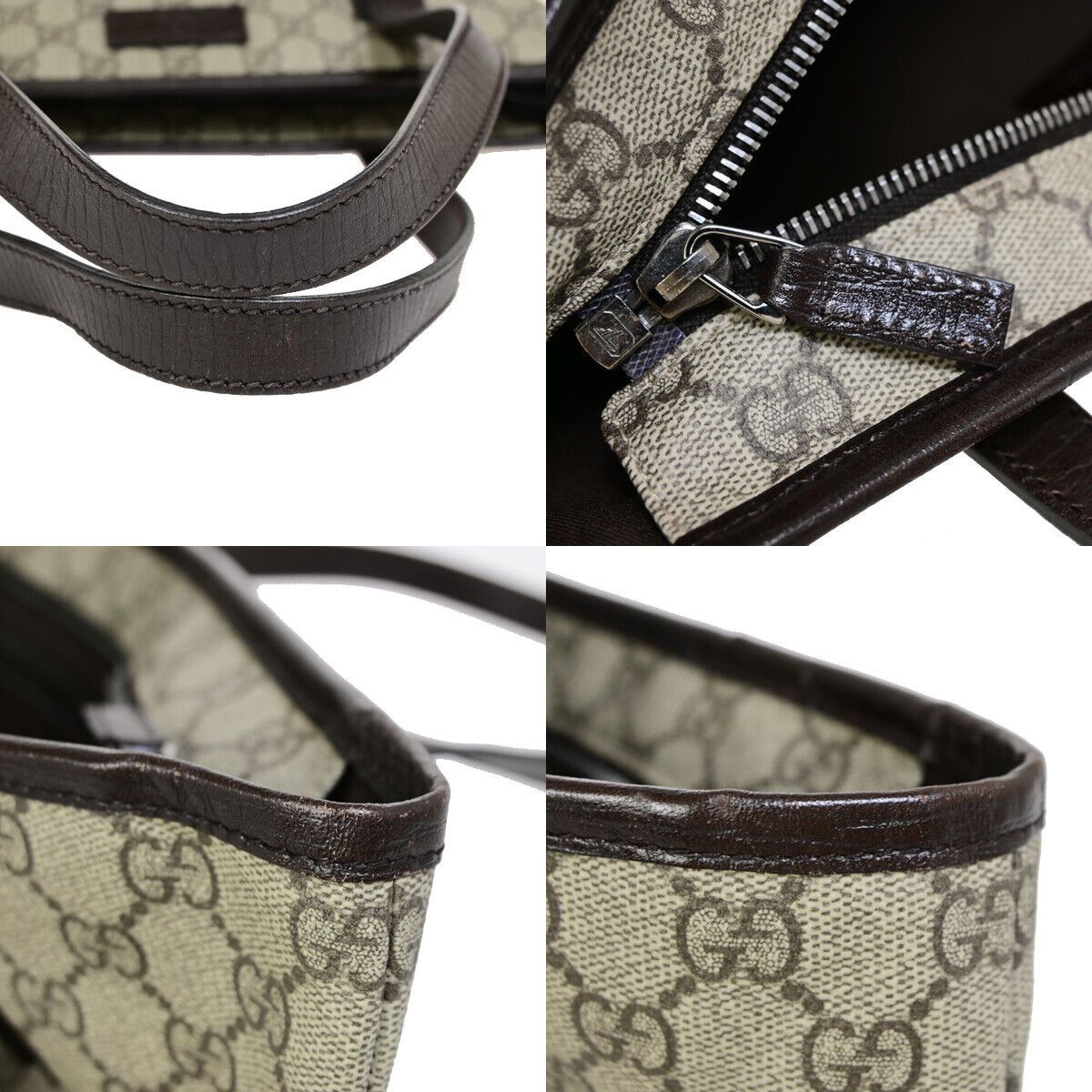 Gucci Brown Canvas Handbag (Pre-Owned) Size ONE SIZE - 7 Thumbnail