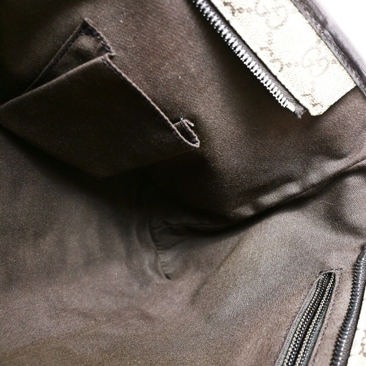 Gucci Brown Canvas Handbag (Pre-Owned) Size ONE SIZE - 13 Thumbnail