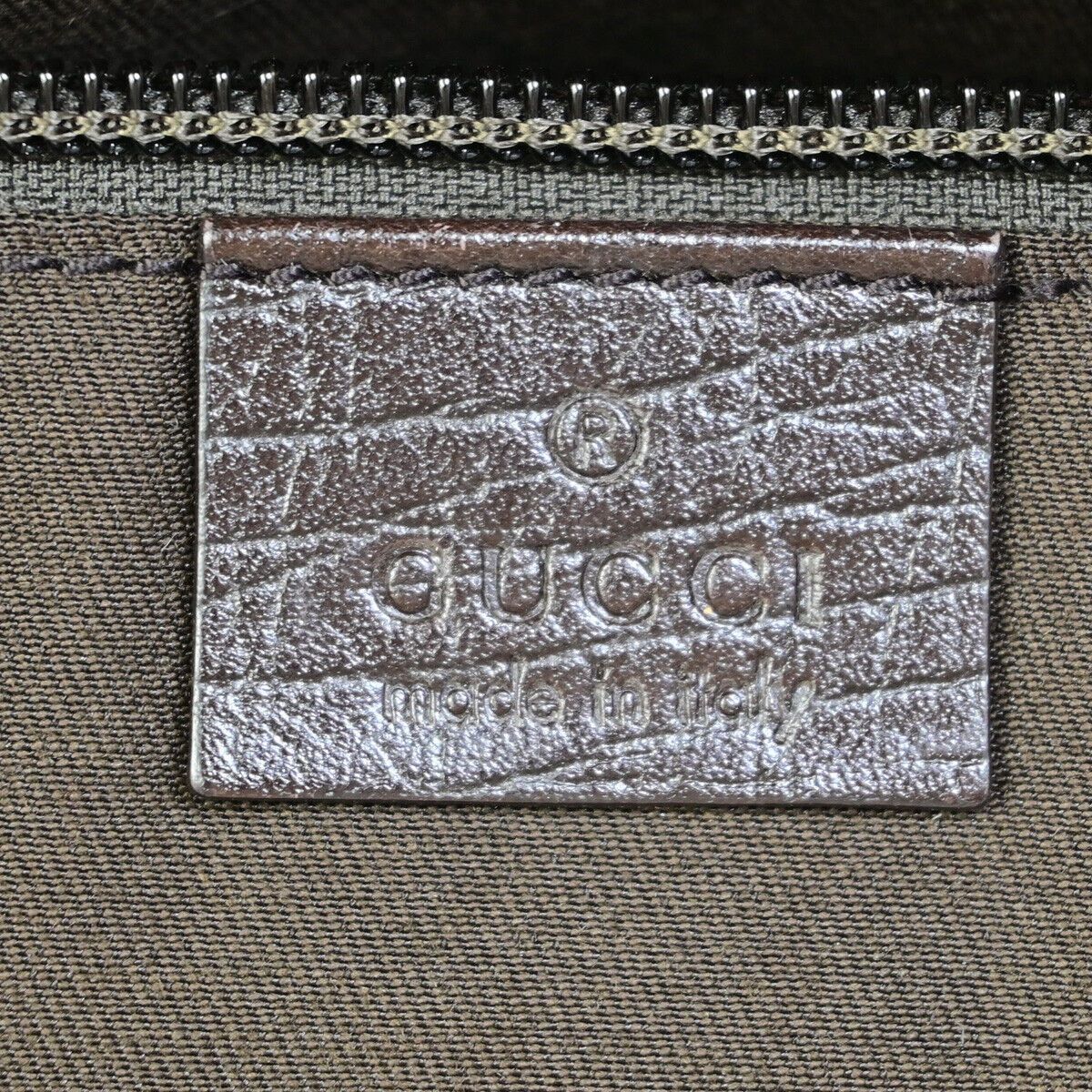 Gucci Brown Canvas Handbag (Pre-Owned) Size ONE SIZE - 10 Thumbnail