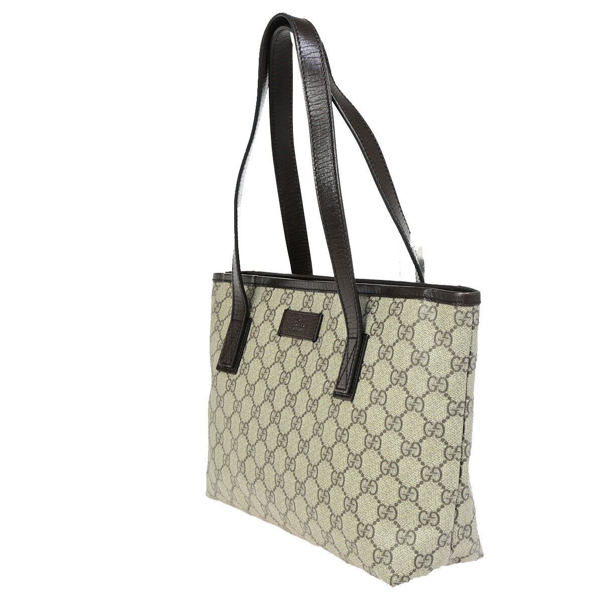 Gucci Brown Canvas Handbag (Pre-Owned) Size ONE SIZE - 3 Thumbnail