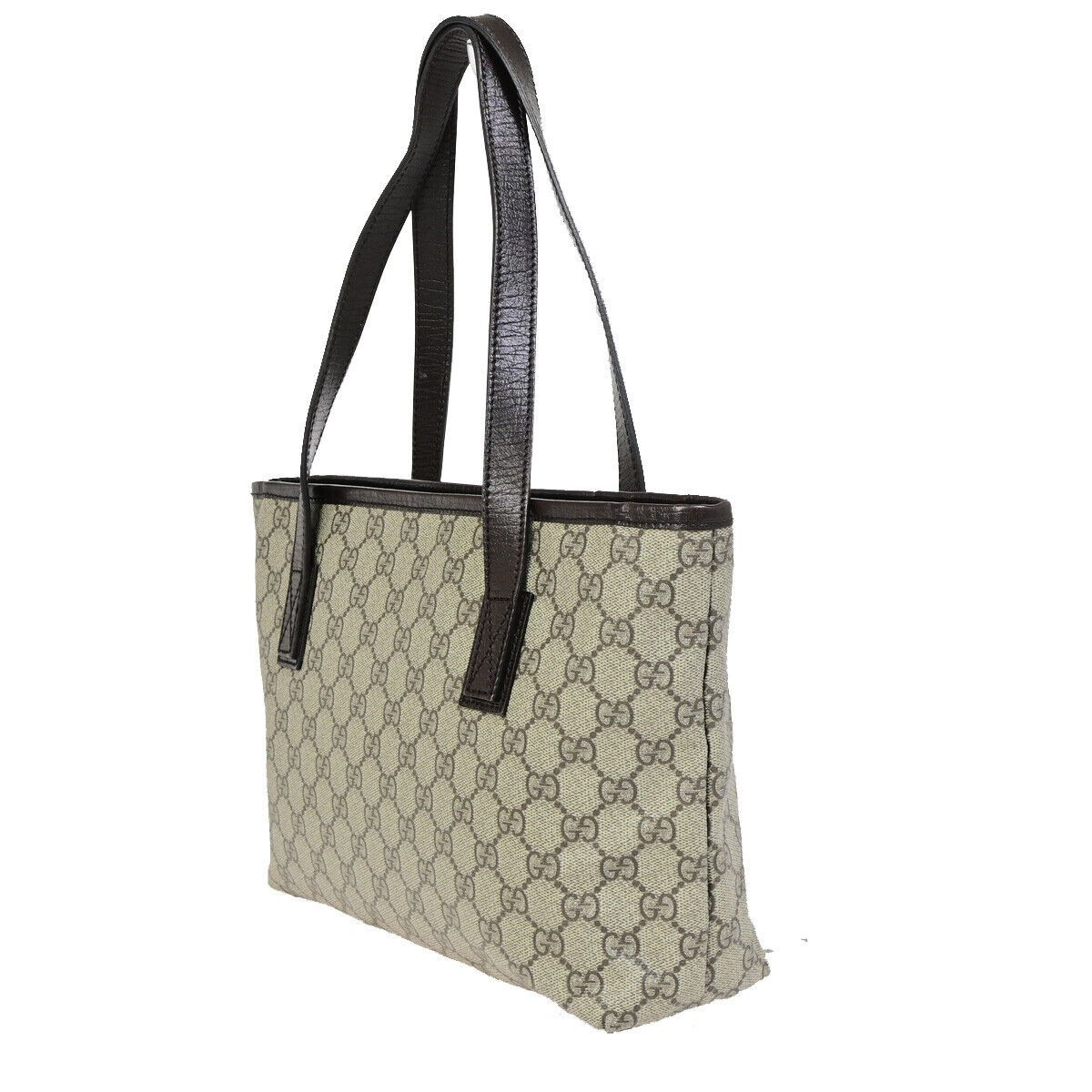 Gucci Brown Canvas Handbag (Pre-Owned) Size ONE SIZE - 4 Thumbnail