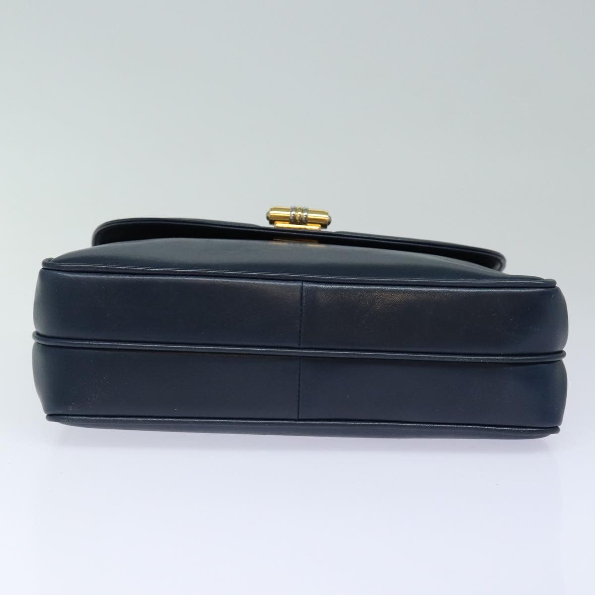 Gucci Vintage Navy Leather Handbag (Pre-Owned) Size ONE SIZE - 17 Thumbnail