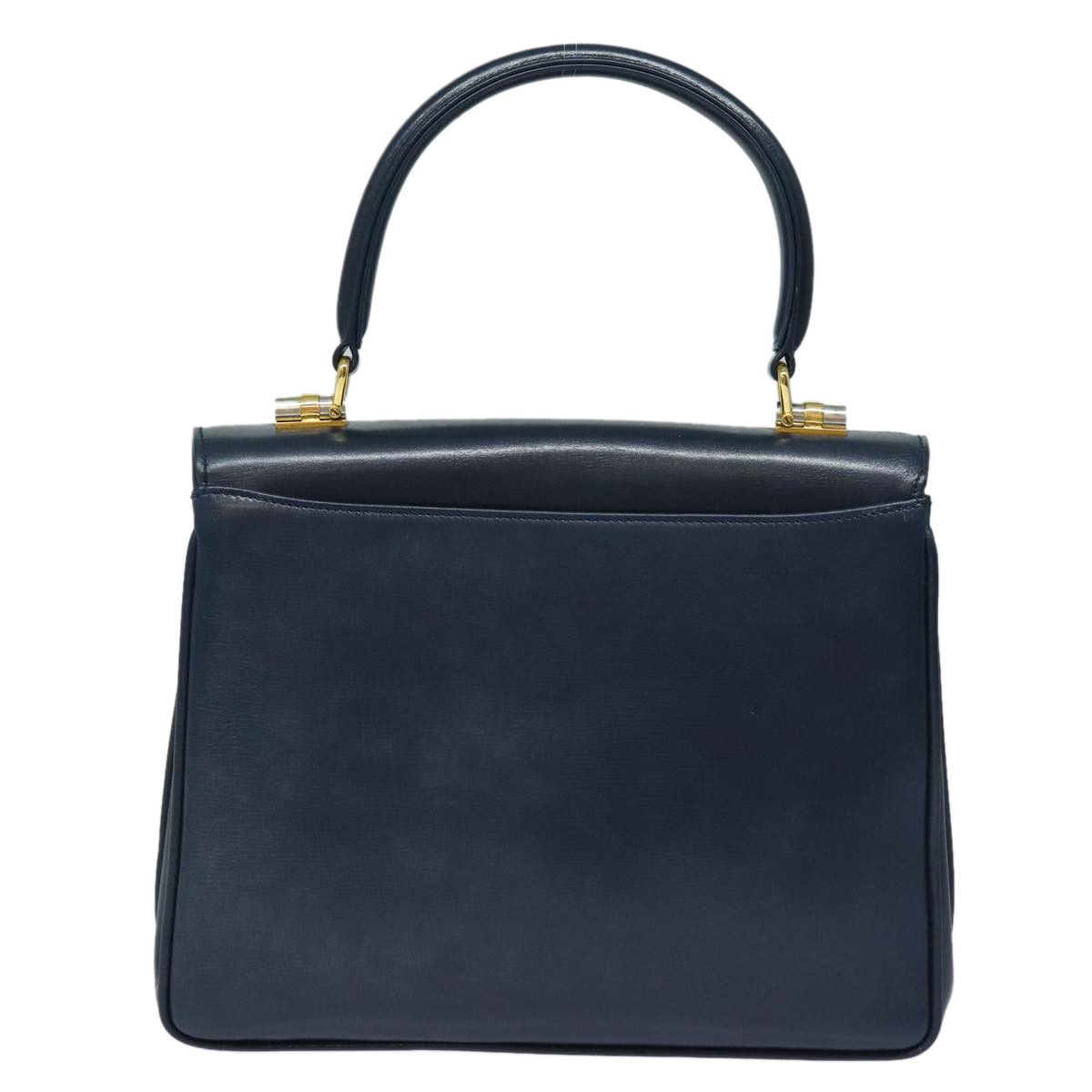 Gucci Vintage Navy Leather Handbag (Pre-Owned) Size ONE SIZE - 2 Thumbnail