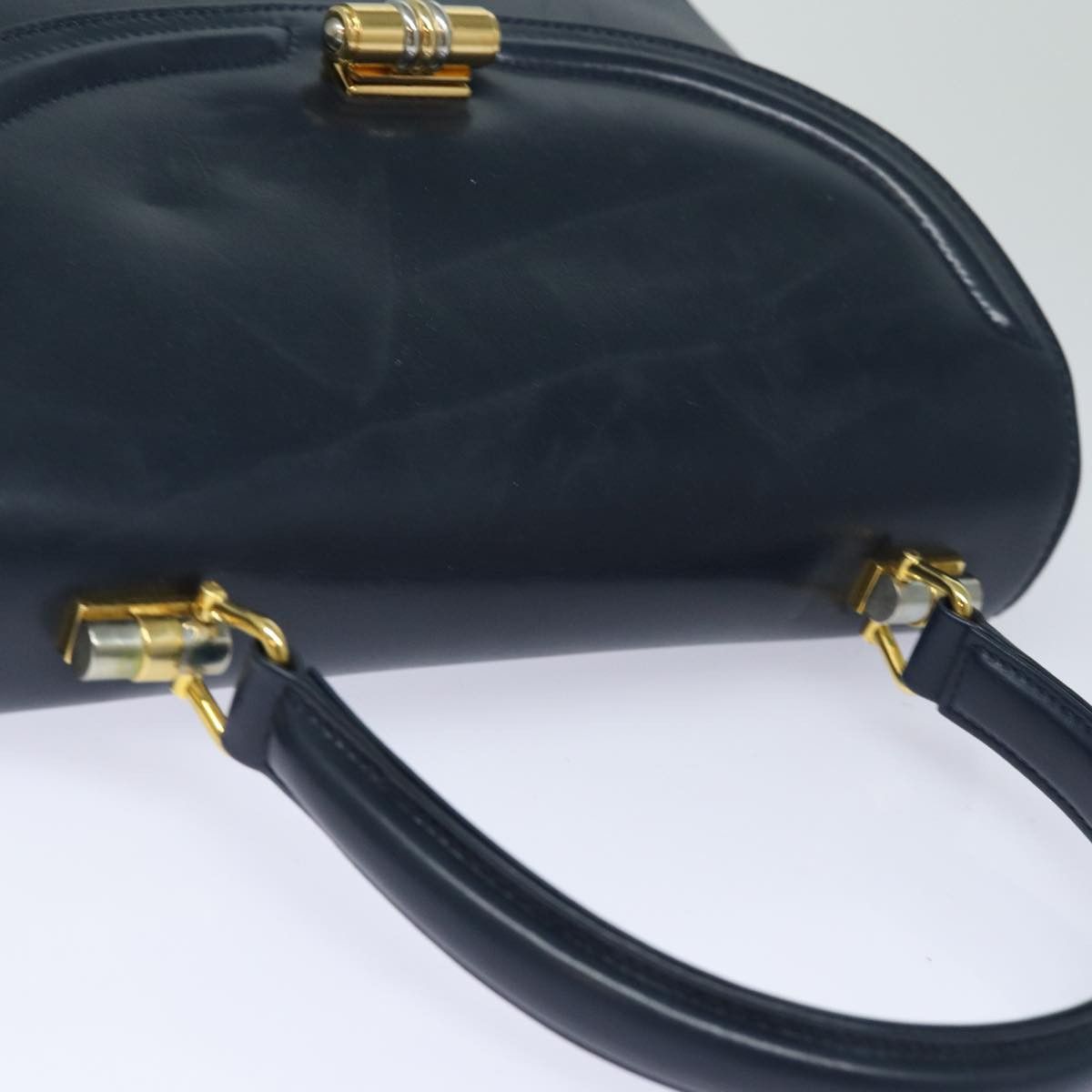 Gucci Vintage Navy Leather Handbag (Pre-Owned) Size ONE SIZE - 16 Thumbnail