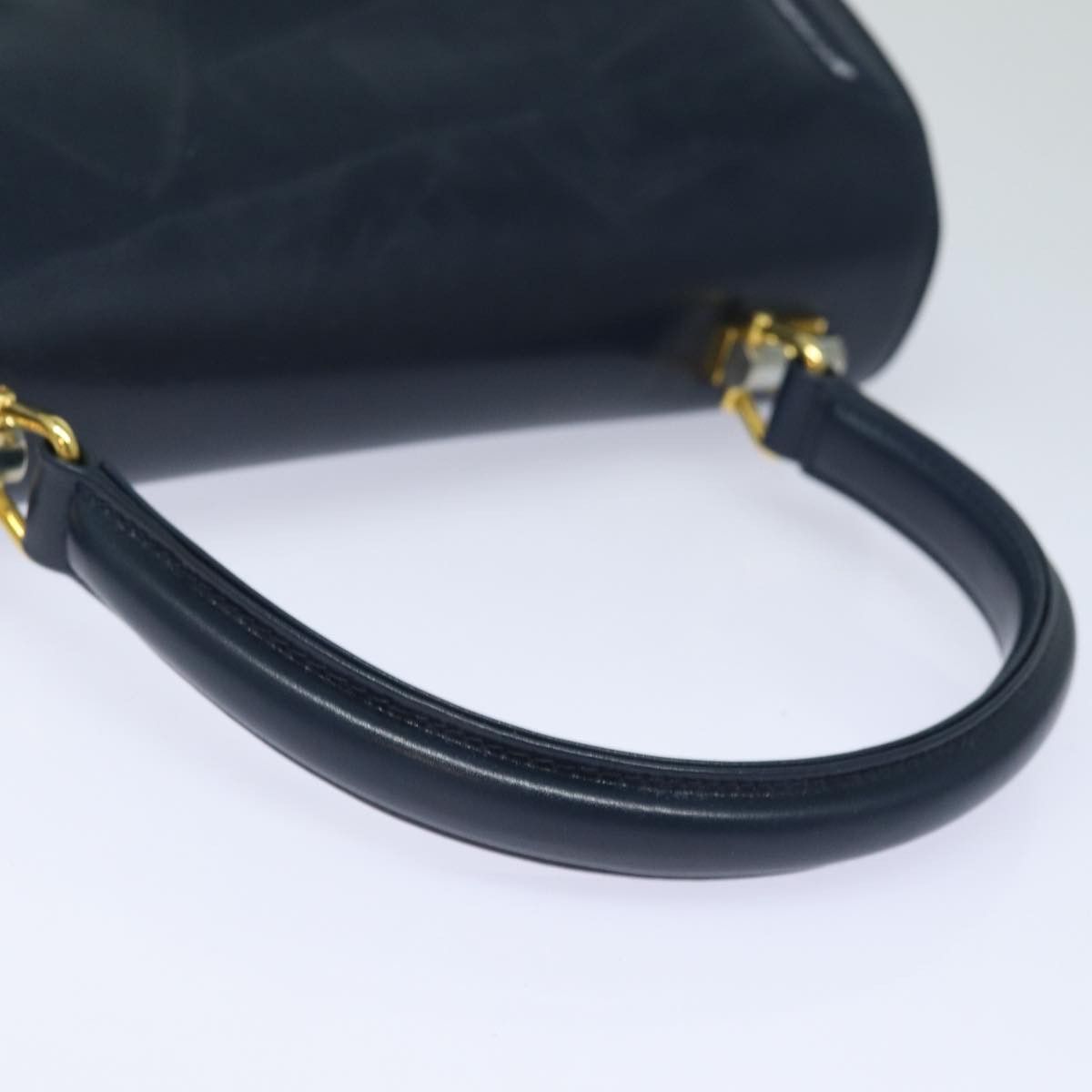 Gucci Vintage Navy Leather Handbag (Pre-Owned) Size ONE SIZE - 5 Thumbnail
