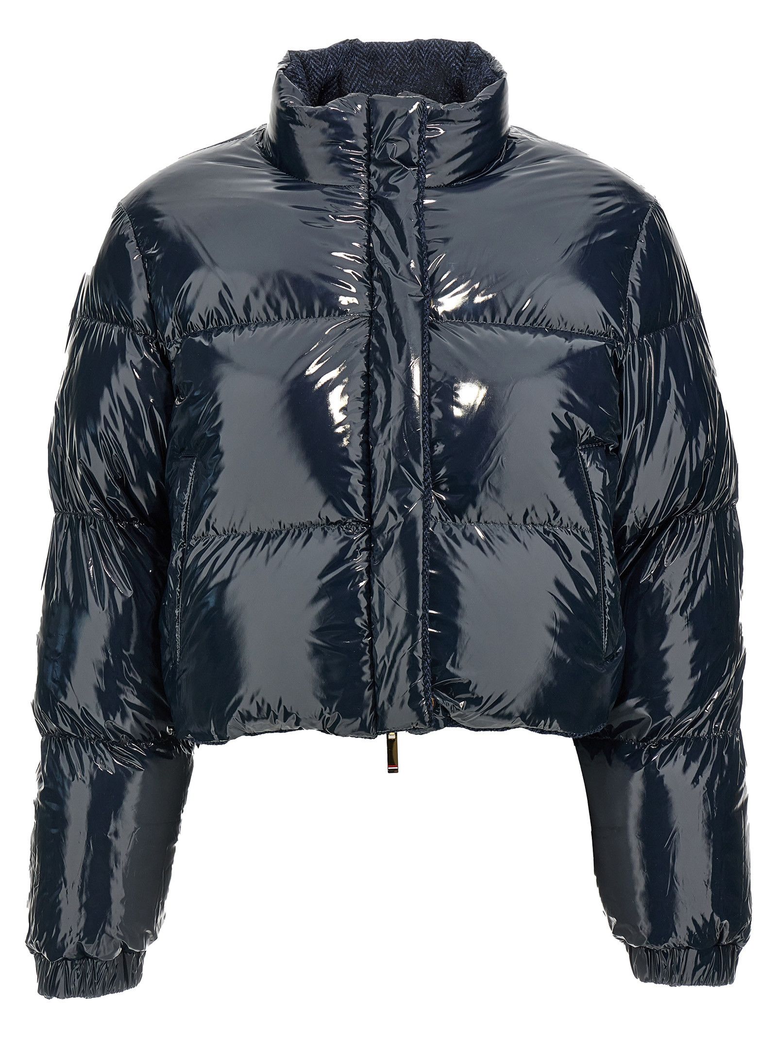 Thom Browne 'Herringbone Harris Tweed' Reversible Down Jacket Size M / US 6-8 / IT 42-44 - 2 Thumbnail