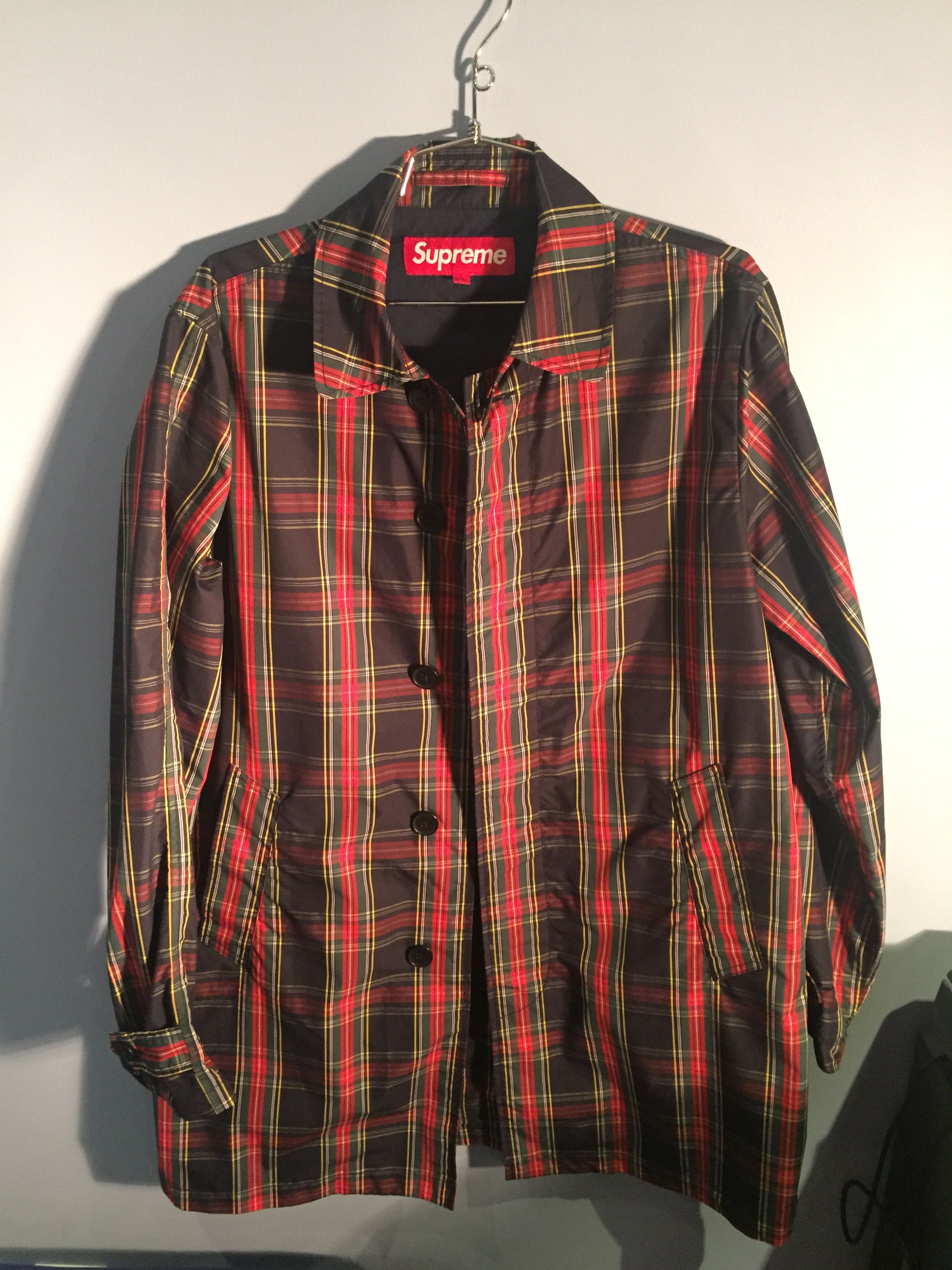 Supreme Supreme Plaid Trench Coat | Grailed