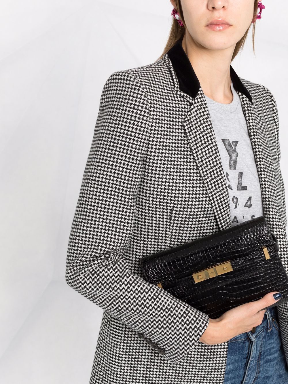 Saint Laurent Paris MANHATTAN SMALL LEATHER SHOULDER BAG Size ONE SIZE - 3 Thumbnail