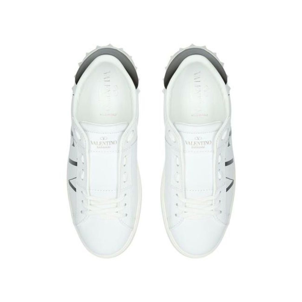 Valentino White/ Black Garavani Vltn Open Sneakers Size US 9.5 / IT 39.5 - 4 Thumbnail
