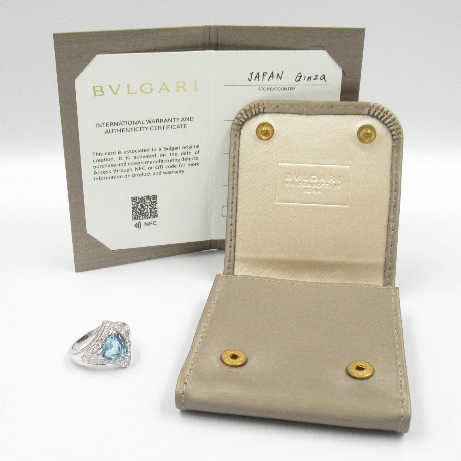 Bvlgari Bvlgari Diva Dream Aquamarine Ring K18Wg (White Gold) Diamond Blue Clear Size ONE SIZE - 7 Thumbnail