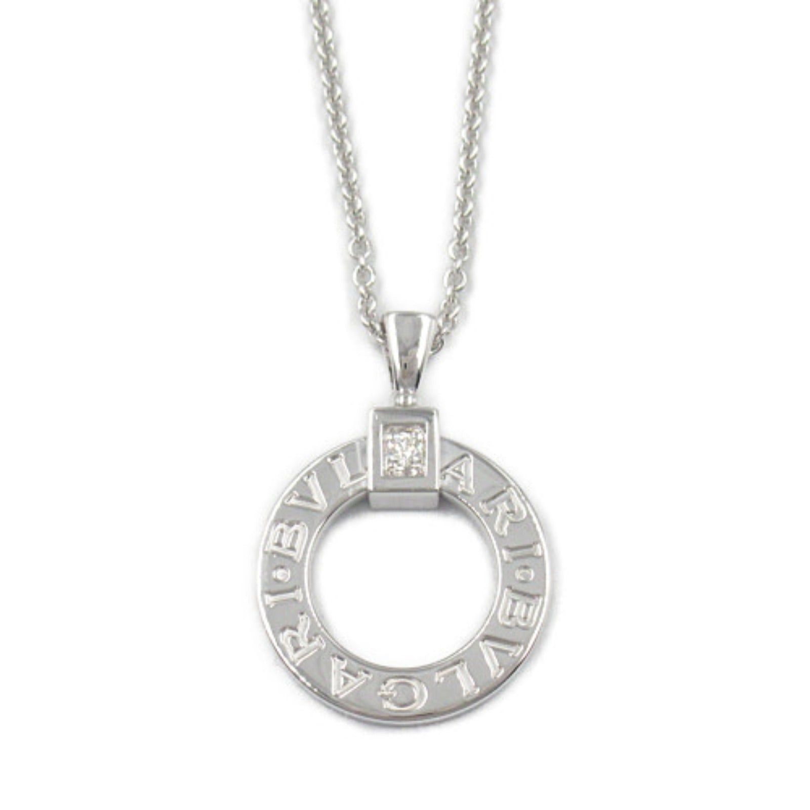 Bvlgari Bvlgari Bulgari Diamond Necklace K18Wg (White Gold) Clear Size ONE SIZE - 2 Thumbnail