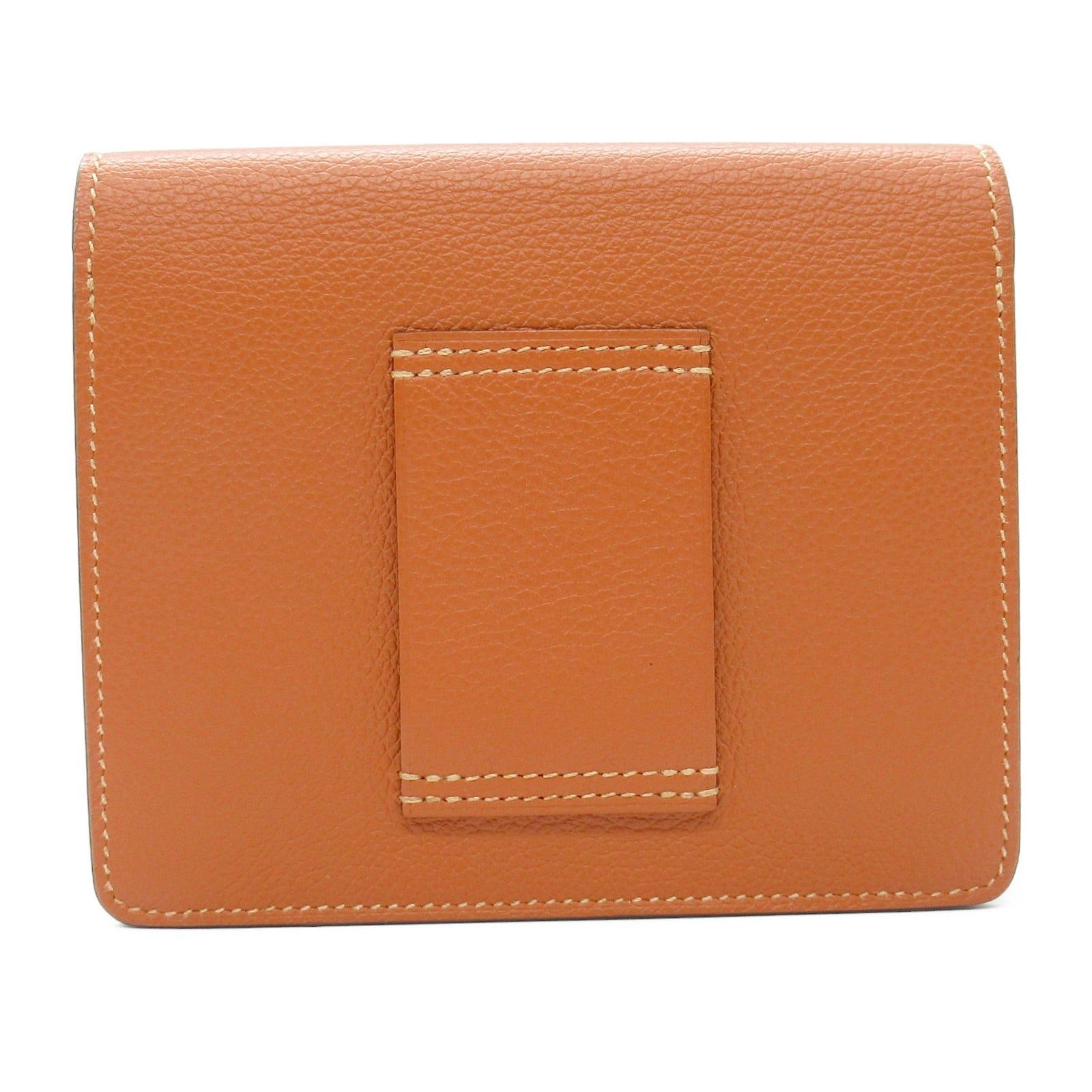 Hermes Hermes Lawris Slim Wallet Terre Battue Bi-Fold Leather Vau Évêque Brown Gold Hardware Z Stamp Size ONE SIZE - 2 Thumbnail
