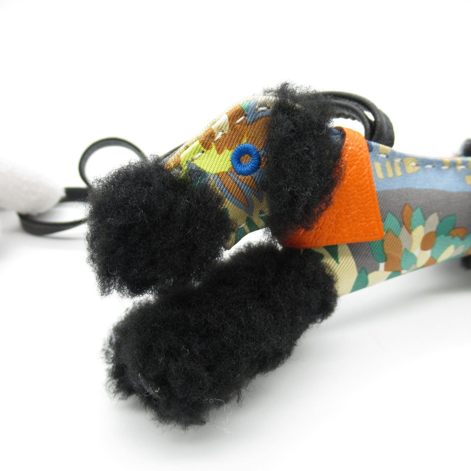 Hermes Hermes Patty Charm Leather Mouton Silk Aagneau Black Orange Minion B Stamp Size ONE SIZE - 7 Thumbnail