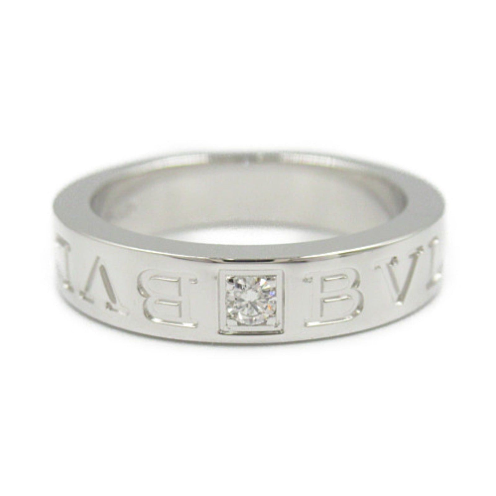 Bvlgari Bvlgari Bulgari Double Logo 1P Diamond Ring K18Wg (White Gold) Clear Size ONE SIZE - 2 Thumbnail