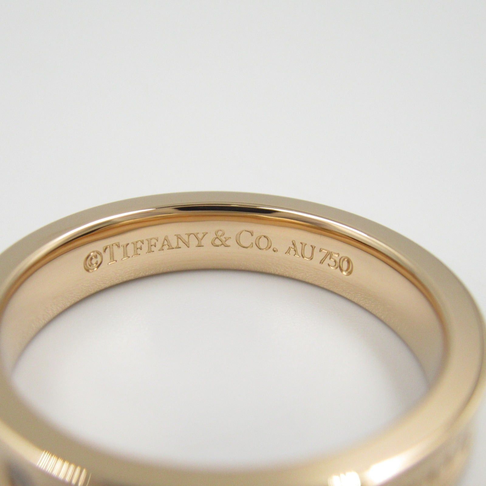 Tiffany & Co. Tiffany Co 1837 Narrow 2P Diamond Ring K18Pg (Pink Gold) Clear Size ONE SIZE - 4 Thumbnail