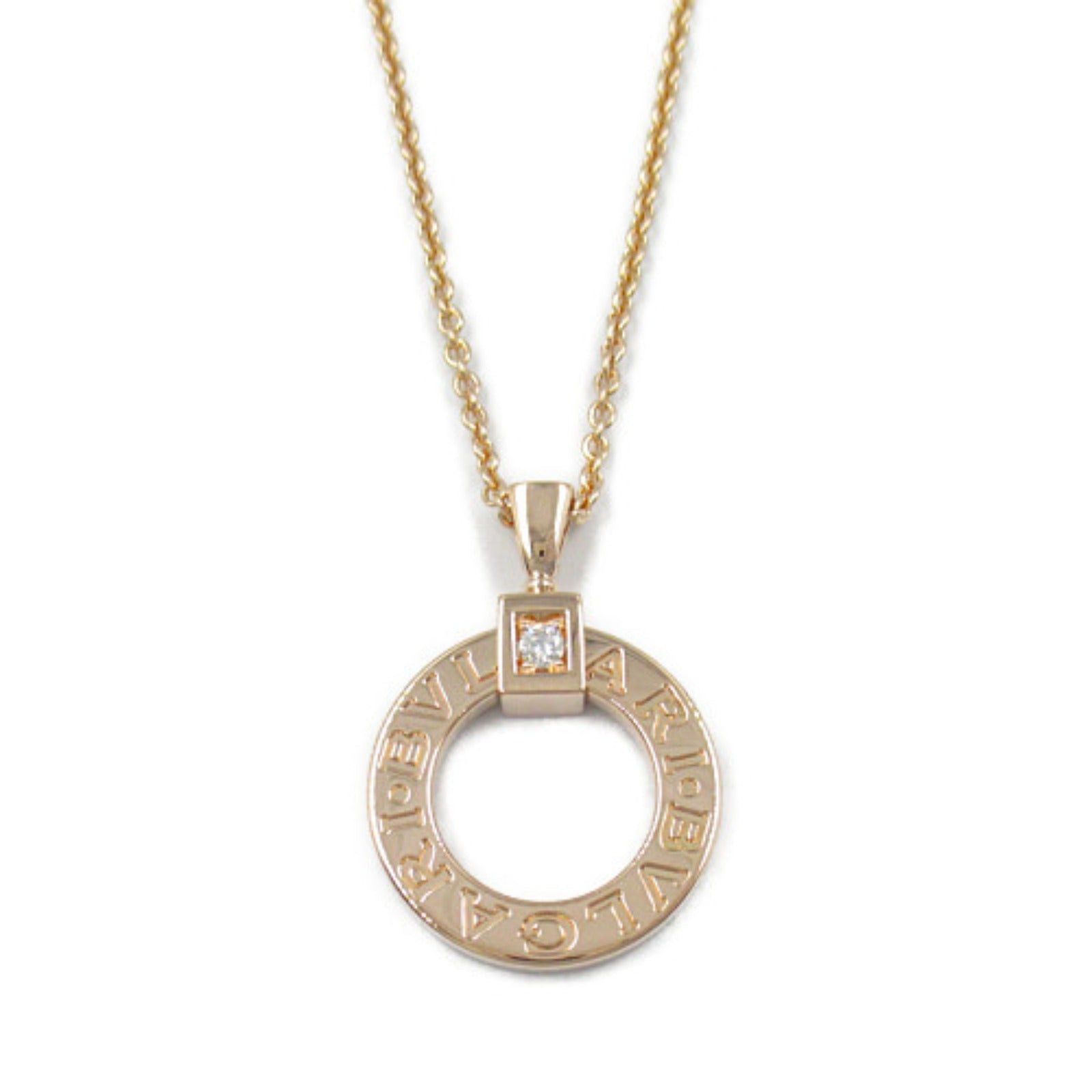 Bvlgari Bvlgari Bulgari Circle Diamond Necklace K18Pg (Pink Gold) Clear Size ONE SIZE - 2 Thumbnail