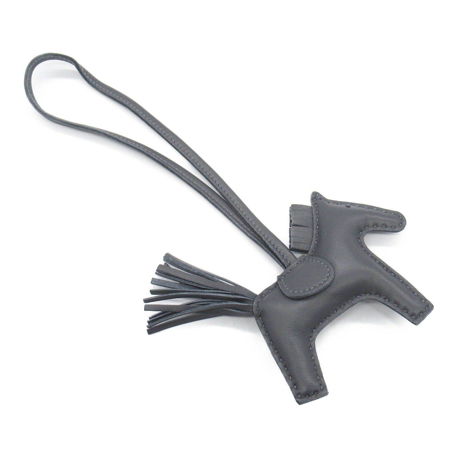 Hermes Hermes Rodeo Pm Ardoise Charm Leather Aagneau Gray Double Engraved Size ONE SIZE - 3 Thumbnail