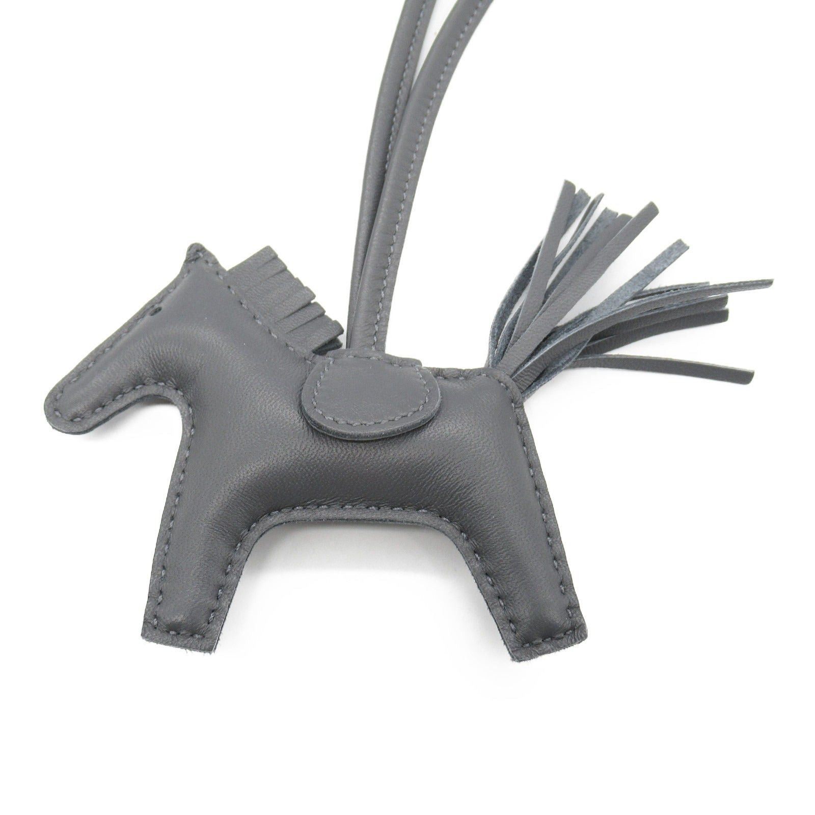 Hermes Hermes Rodeo Pm Ardoise Charm Leather Aagneau Gray Double Engraved Size ONE SIZE - 2 Thumbnail
